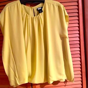 DKNY Large Yellow Blouse